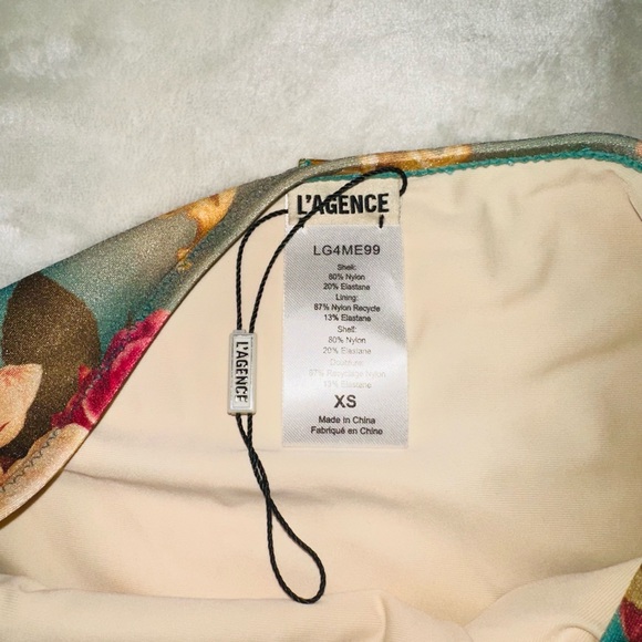 NEW L'AGENCE Rococo Roses Alexandria Underwire Bikini Top & bottom - Picture 8 of 8